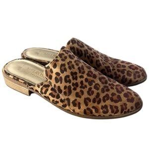 Melrose Ave Size 7.5 leopard mules slip on shoes